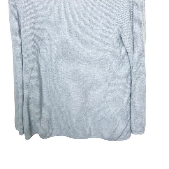 Eileen Fisher Gray Cowl Neck Waffle Knit Pullover Sweater Petite - Picture 6 of 10